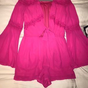 Loveriche hot pink romper